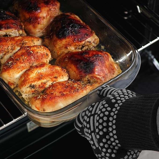 HubiCare Grill Gloves Heat Resistant Fire Resistant Oven Gloves, 1472°F/800°C Heat Resistant Oven Gloves