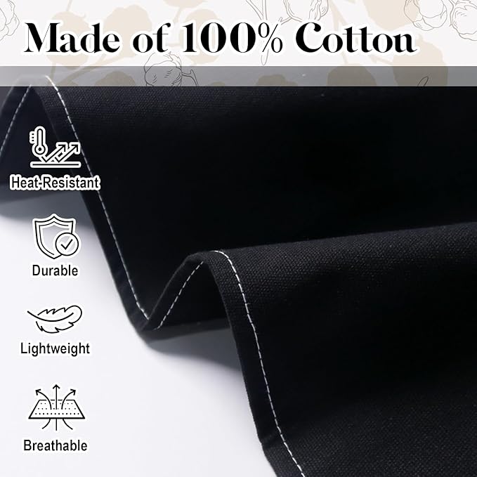 Chef Apron for Men Women with Pockets,Cross Back Cotton Canvas Plus Size Apron for Cooking BBQ Baking Gardening