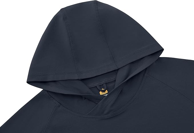 WORKWEYA FR Hooded Shirts 6OZ Lightweight FR Shirts for Men Thumb Hole Stretch NFPA2112 CAT2 Flame Resistant Hoodies