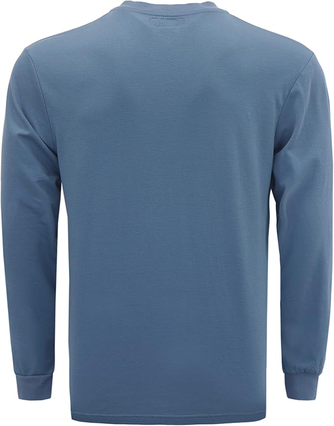 BOCOMAL FR Shirts Henley 7oz Midweight Fire Resistant Clothing NFPA2112 CAT2 Men's Flame Retardant Work Shirt