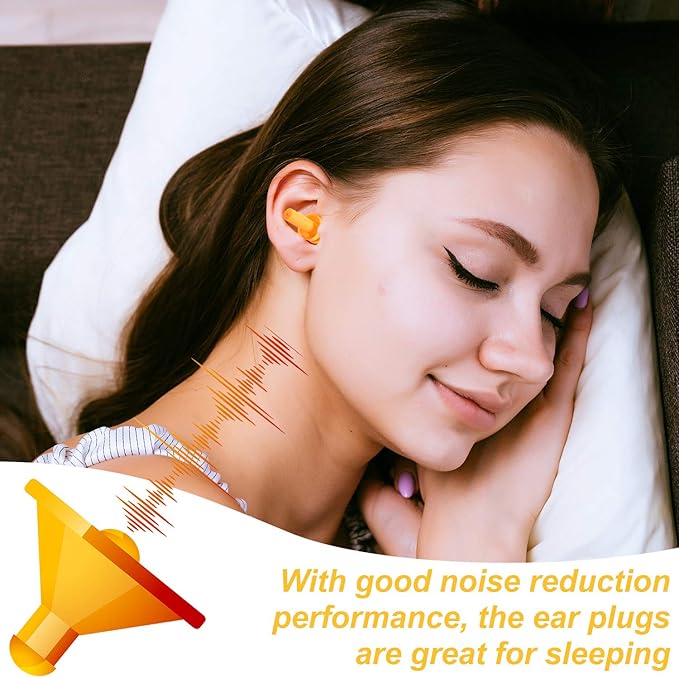 BBTO 24 Pairs Silicone Soft Ear Plugs Waterproof Reusable Noise Reduction Earplugs for Adults Kids Sleeping Snoring Swimming Travel Concerts, Assorted Color