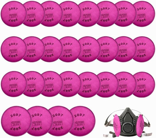 28pcs(14Pack) 2097 Particulate Filter,2097 Filter Compatible with 6000 6200 6800 7000 FF-4 Series to Replace Filters
