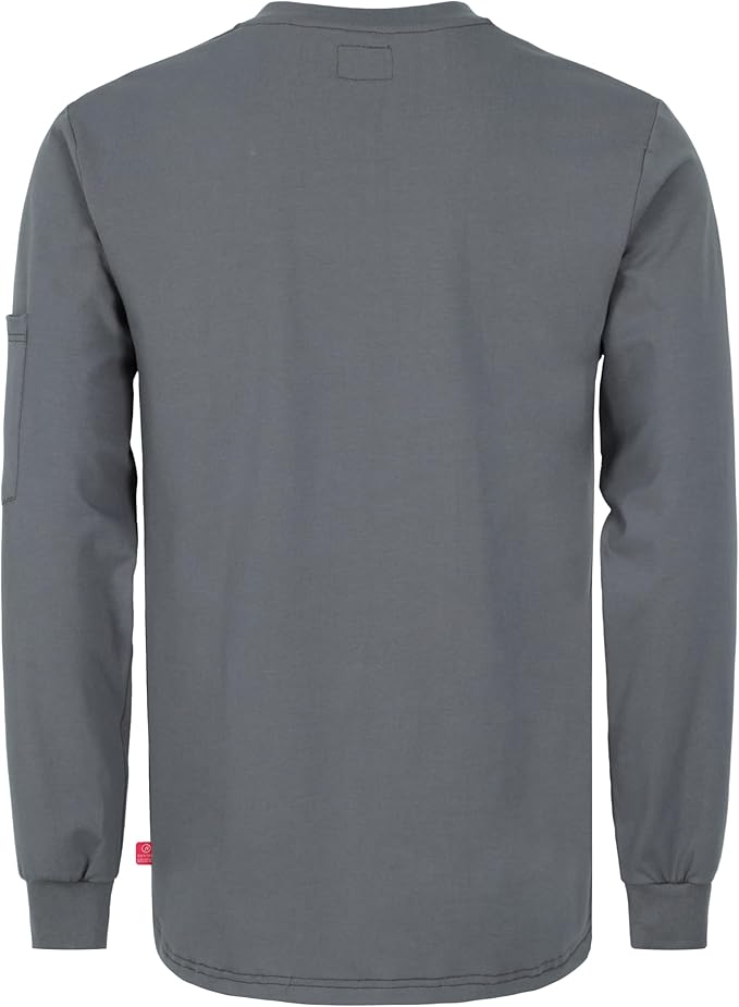 TICOMELA FR Shirts for Men Heather Series 6oz Flame Resistant T Shirt NFPA2112 CAT2 Fire Retardant Henley Shirts