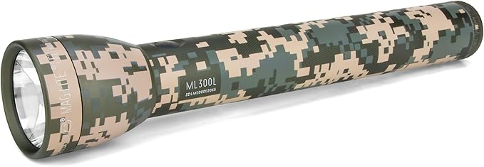 Maglite ML300L LED 3-Cell D Flashlight, Universal Camo Pattern