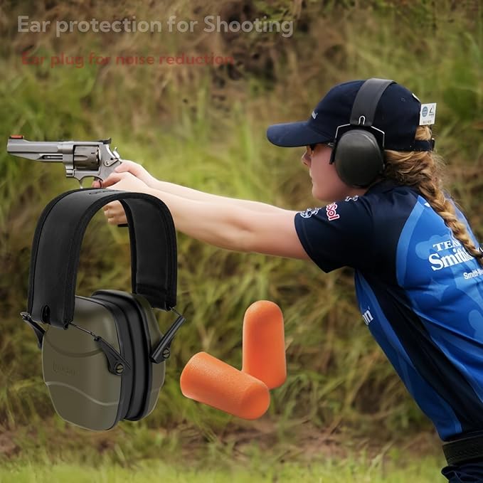 GUCHO Hearing Protection Ear Muffs,Shooting Range Ear Protection for Hunting Mowing