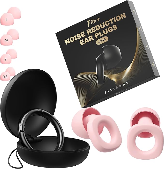 Soft Ear Plugs for Sleeping,Reusable Ear Plugs for Noise Reduction