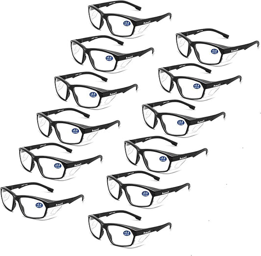 ProtectX Classic Safety Glasses, Anti-Fog Scratch Resistant Lenses, Protective Eyewear for Work, Indoor/Outdoor, ANSI Z87.1
