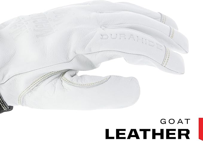 Mechanix Wear: Pulse TIG Welding Gloves, Durahide Goat Leather, Work Gloves with Glide Resistance, Added Durability, Rollover Fingertips for Improved Dexterity, Safety Gloves (White, XX-Large)