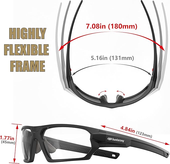 Ballistic Tactical Impact Protection Anti Fog Shooting Glasses Military Grade Airsoft Range…