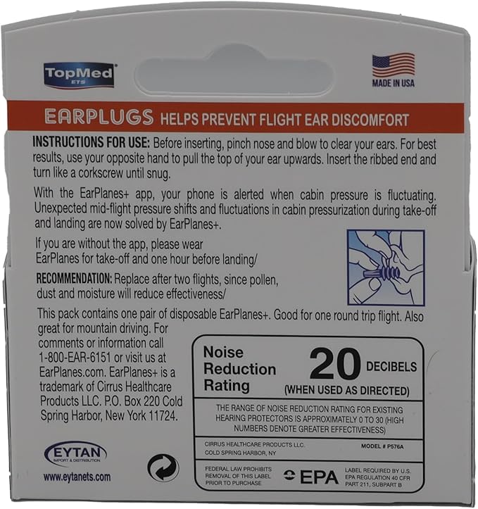 Ear Plugs Super Soft Comfortable, Helps Prevent Flight Ear Discomfort Safe Disposable Soft Latex Free Silicone Earplugs (Adult)