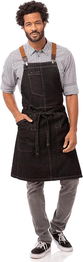 Chef Works Unisex Berkeley Short Bib Apron