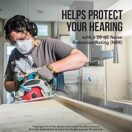 3M WorkTunes Connect Wireless Hearing Protector with Bluetooth Technology, Bluetooth Hearing Protection with a 26 dB Noise Reduction Rating
