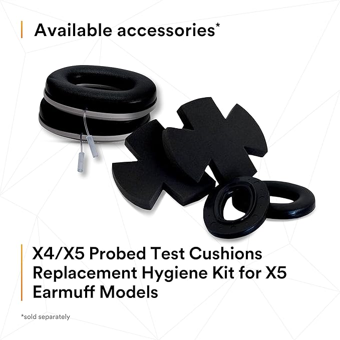 3M PELTOR Ear Muff Hearing Protection, X5 Series, Noise Protection NRR 21 dB, Construction, Manufacturing, Automotive