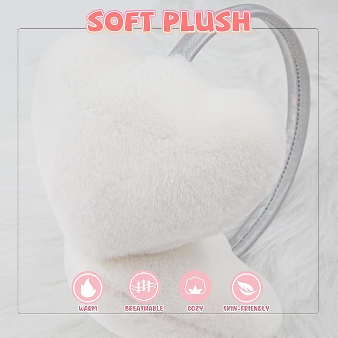 XIAOHAWANG Winter Earmuffs for Kids Girl Warm Ear Muffs Baby Boy Plush Padded Ear Warmer