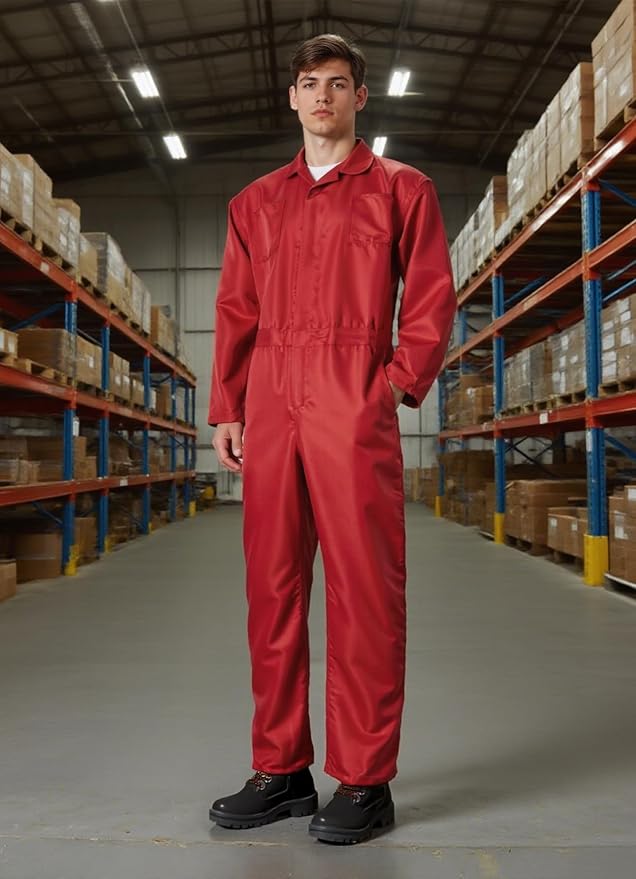 MCJC Coveralls for Men Adult Blue Jumpsuit Coveralls Mechanic Work Uniform Halloween Horror Killer Costume