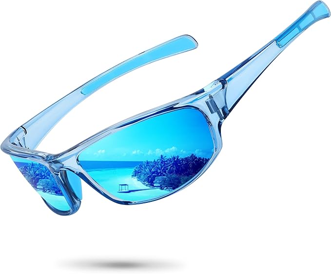 Sports Polarized Sunglasses for Men Women Wrap Around Sun Glasses Fishing Cycling Driving Running UV Protection