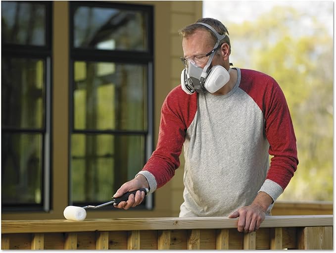 3M 6111PA1A Half Facepiece Paint Spray/Pesticide Respirator, Small