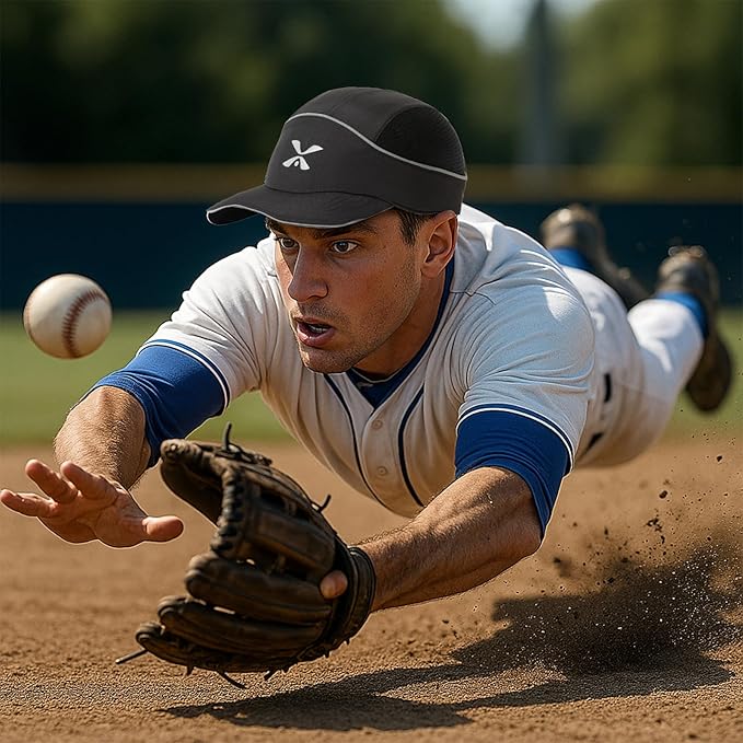 TIHEEN Unisex Safety Bump Cap, Baseball Hat Style with Reflective Stripes Lightweight and Breathable Hard Hat Head Protection Cap