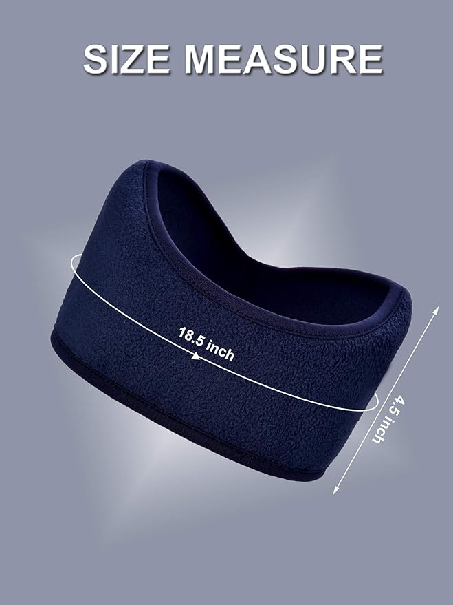 Boao 2 Pieces Ear Warmer Headbands Fleece Earmuffs Winter Ear Covers Running Wicking Ski Sport Headband for Women & Men