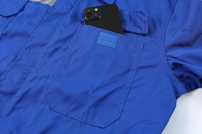 Mens Workwear Coveralls Work Mechanic Jumpsuits Long Sleeve Coverall Work Wear Multi Pockets