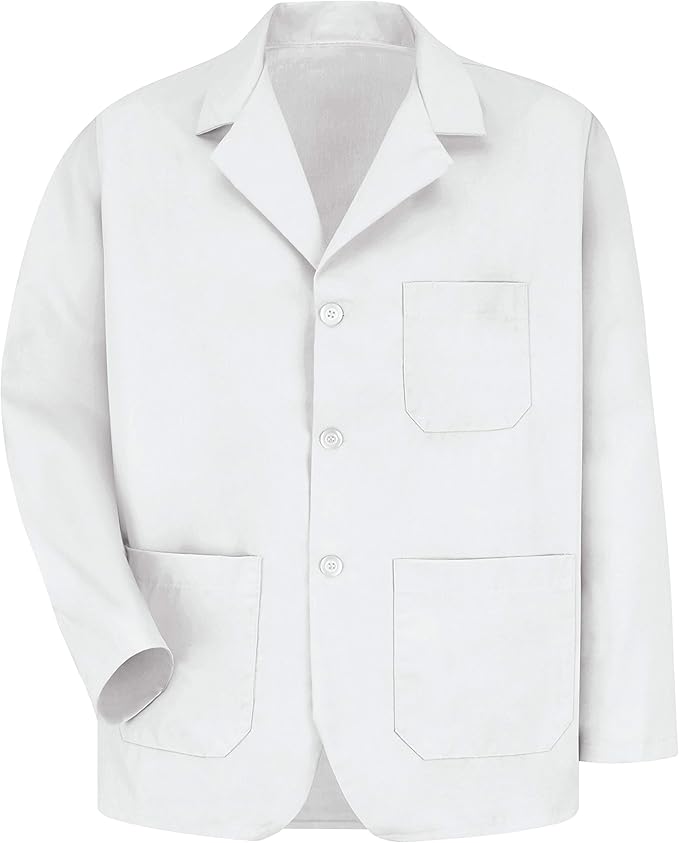 Red Kap Men's Lapel Counter Coat