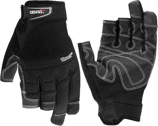 Cestus HandMax Series, Heavy Duty Work Gloves Men, High Abrasion Resistance for Construction, Roofing, HVAC, Framing