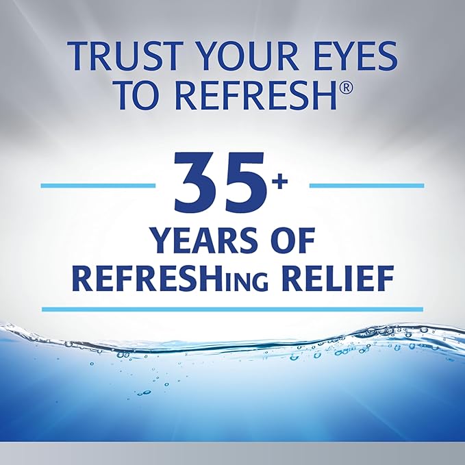 Refresh Optive Advanced Lubricant Eye Drops, Preservative-Free, 0.01 Fl Oz Single-Use Containers, 30 Count