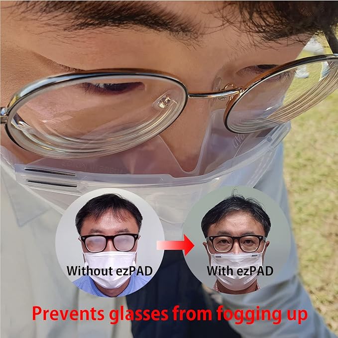 MaskSeal, Anti-Fog Silicon PAD Helps Improve facemask's Sealing (Large)
