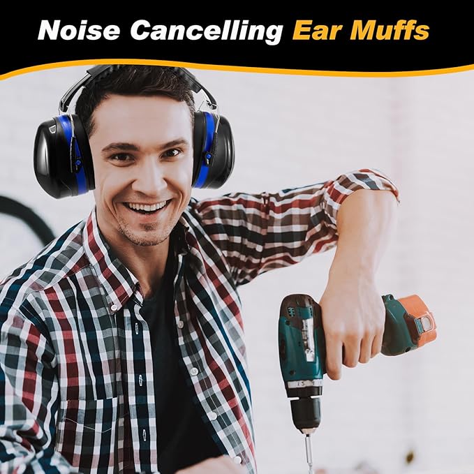 TrelaCo 3 Set 28db Shooting Ear Protection Safety Earmuffs Set for the Range, Shooting and Hunting