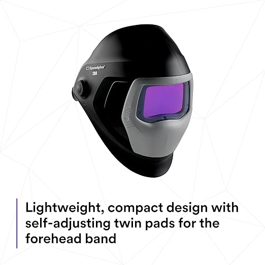 3M Speedglas Welding Helmet 9100, 06-0100-30iSW, with Auto-Darkening Filter 9100XXi 3 Arc Sensors for MMAW TIG MIG Tack Plasma Arc Welding and Grinding Mask, 1 Each