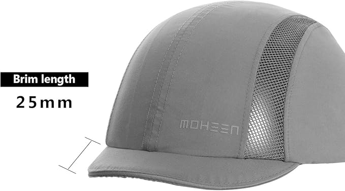 MOHEEN Safety Bump Cap, Baseball Hat Style with Reflective Stripes Lightweight and Breathable Hard Hat Head Protection Cap