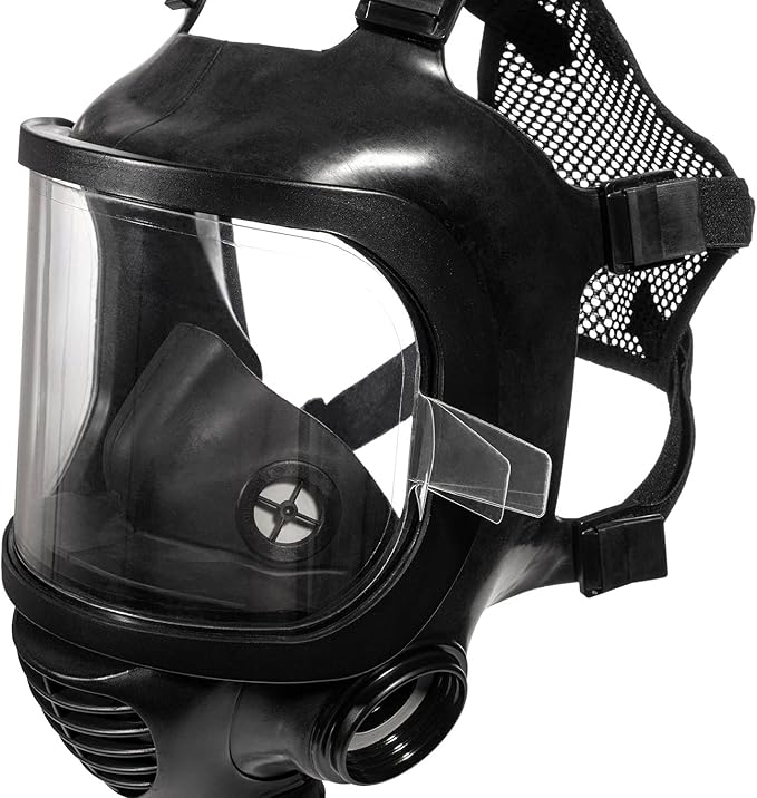 MIRA SAFETY M PROFILM Peel Off Lens Cover Visor Protectors for Full Face Respirator (4 Layer Clear)