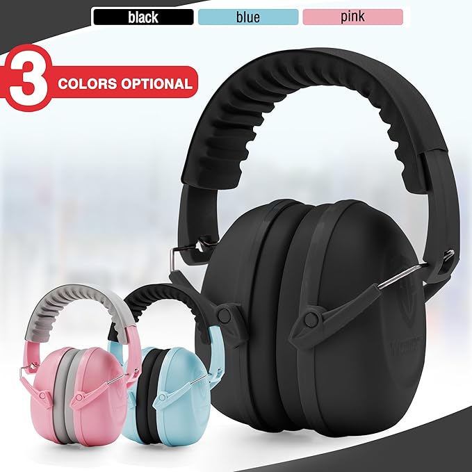 WORKPRO Noise Cancelling Headphones for Kids, NRR 25dB Kids Ear Protection, Autism Noise Reduction Ear Muffs