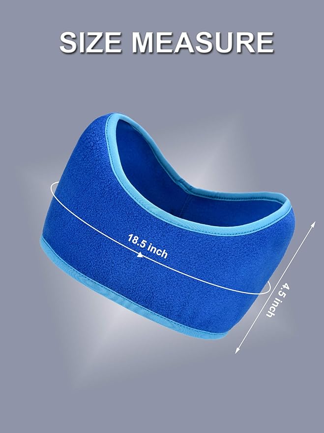 Boao 2 Pieces Ear Warmer Headbands Fleece Earmuffs Winter Ear Covers Running Wicking Ski Sport Headband for Women & Men