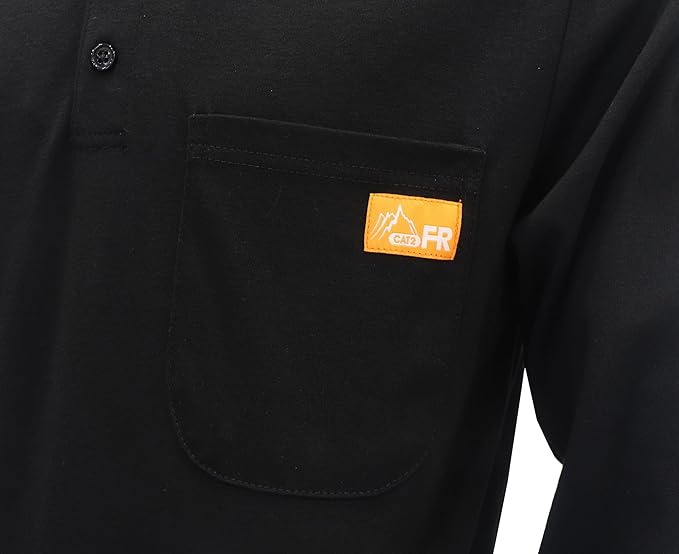 Titicaca FR Shirts for Men 5.5OZ Light Weight for Summer Flame Resistant Henley Shirts