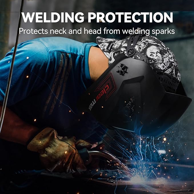 ARCCAPTAIN Reversible Welding Cap, 8 Panel Protective Cap, 10 oz Fireproof Cotton Comforts for Safety and Protection While Welding to Men Women, 7 5/8