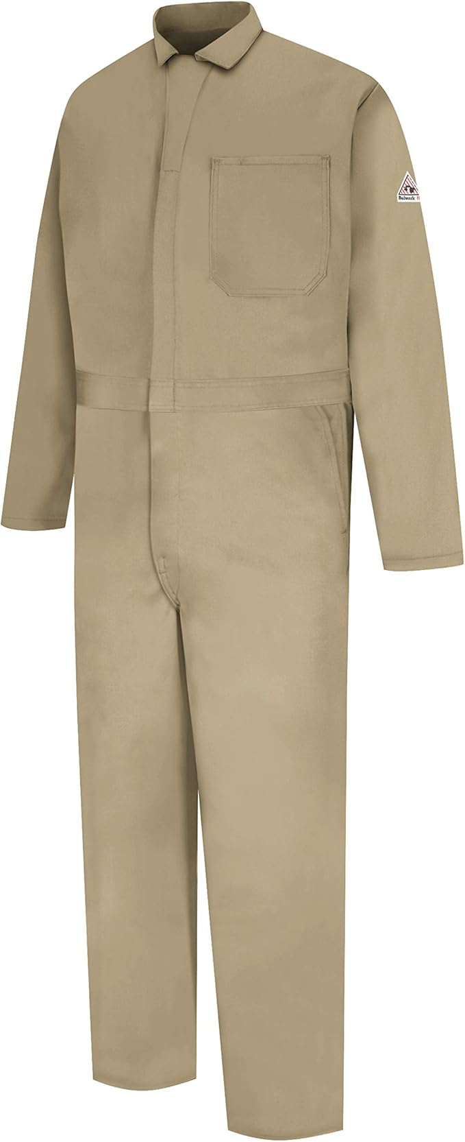 Bulwark FR mens Flame Resistant 9 Oz Twill Cotton Classic Coverall With Hemmed Sleeves