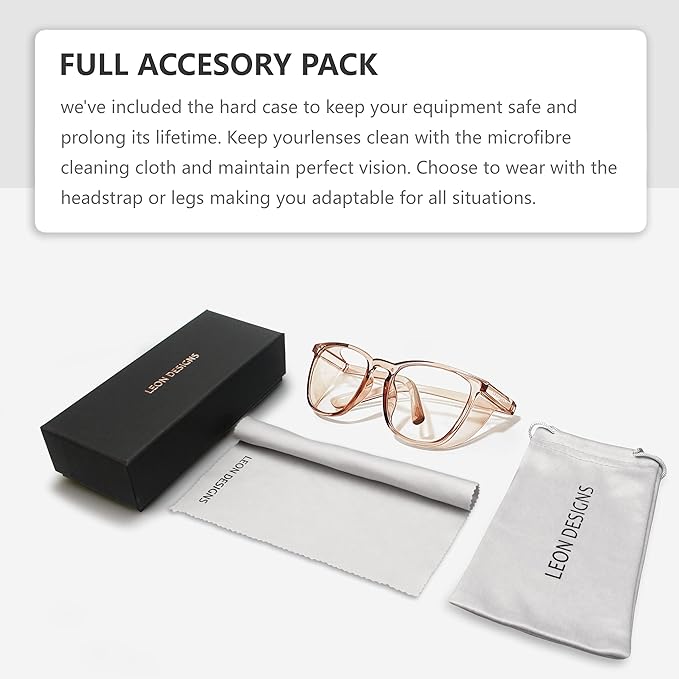 Anti-Fog Safety Glasses for Women | ASIN Z87.1 Safety Glasses for Men | Blue Light Blocking Safety Goggles (Square coffee)