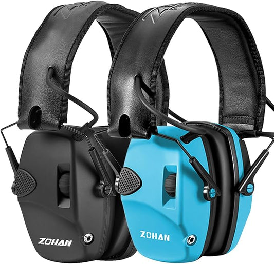 ZOHAN EM054 Electronic Ear Protection for Shooting Range with Sound Amplification Noise Reduction, Ear Muffs for Gun Range
