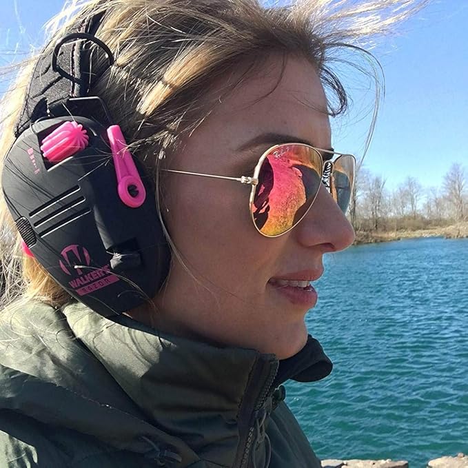 Walker's Razor Slim Ultra Low Profile Compact Design Adjustable Range Shooting Hunting Hearing Protection Electronic Earmuffs
