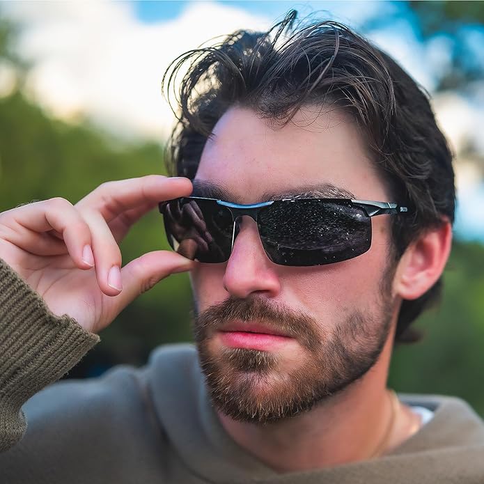 DUCO Mens Sports Polarized Sunglasses UV Protection Sunglasses for Men 8177s