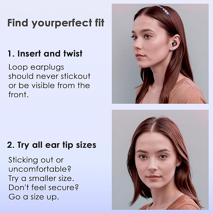 Sleeping Ear Plugs Noise Cancelling, Reusable Silicone Sleeping Earplugs, Noise Reducing for Travel, Focus, Hearing Protection, 32dB Noise Blocking Advanced