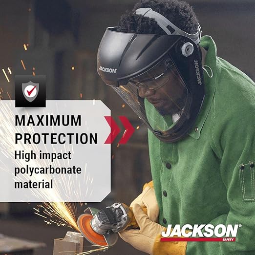 Jackson Safety Replacement Window for MAXVIEW Premium Face Shield Mask - ANSI Z87.1 - Uncoated - Clear Tint