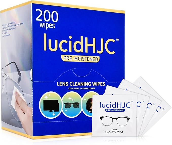 Lens Wipes for Eyeglasses/Camera Lenses,and Screens of cellphones/laptops/Computers .Cleaning Spots or dirts. Wrapped Individually Paper Wipes, Count 200