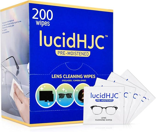 Lens Wipes for Eyeglasses/Camera Lenses,and Screens of cellphones/laptops/Computers .Cleaning Spots or dirts. Wrapped Individually Paper Wipes, Count 200