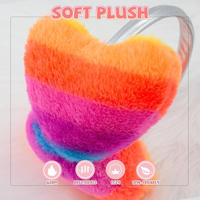 XIAOHAWANG Winter Earmuffs for Kids Girl Warm Ear Muffs Baby Boy Plush Padded Ear Warmer