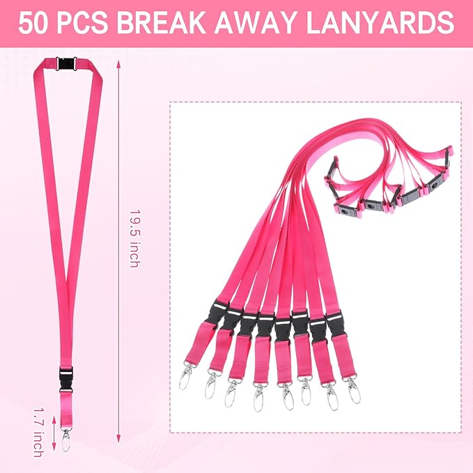 Windyun Break Away Lanyards for ID Badges and Keys Neck Strap with Quick Release Buckle Name Tag Detachable Lanyards