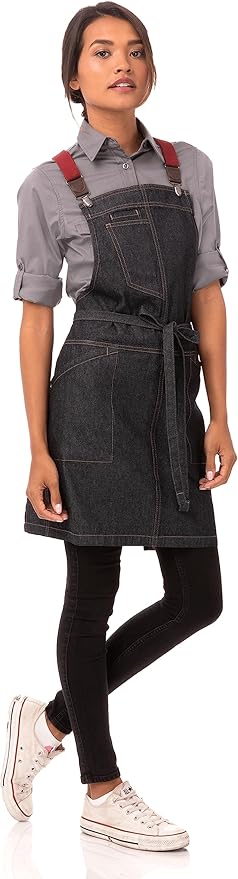 Chef Works Unisex Berkeley Short Bib Apron
