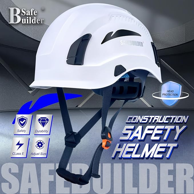 Safety Helmet Hard Hats Construction Head Protection 6-Point Suspension Lightweight Work Outdoor,Industrial ANSI Approved