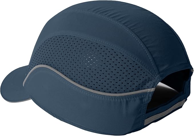 TIHEEN Unisex Safety Bump Cap, Baseball Hat Style with Reflective Stripes Lightweight and Breathable Hard Hat Head Protection Cap